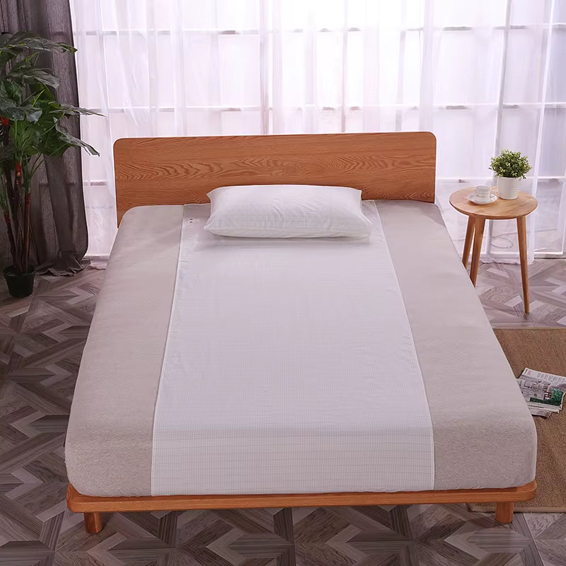 Good for Sleeping Grounded Half Bed Sheet 90*265Cm with Grounding Connection Cord - Silver Antimicrobial Conductive