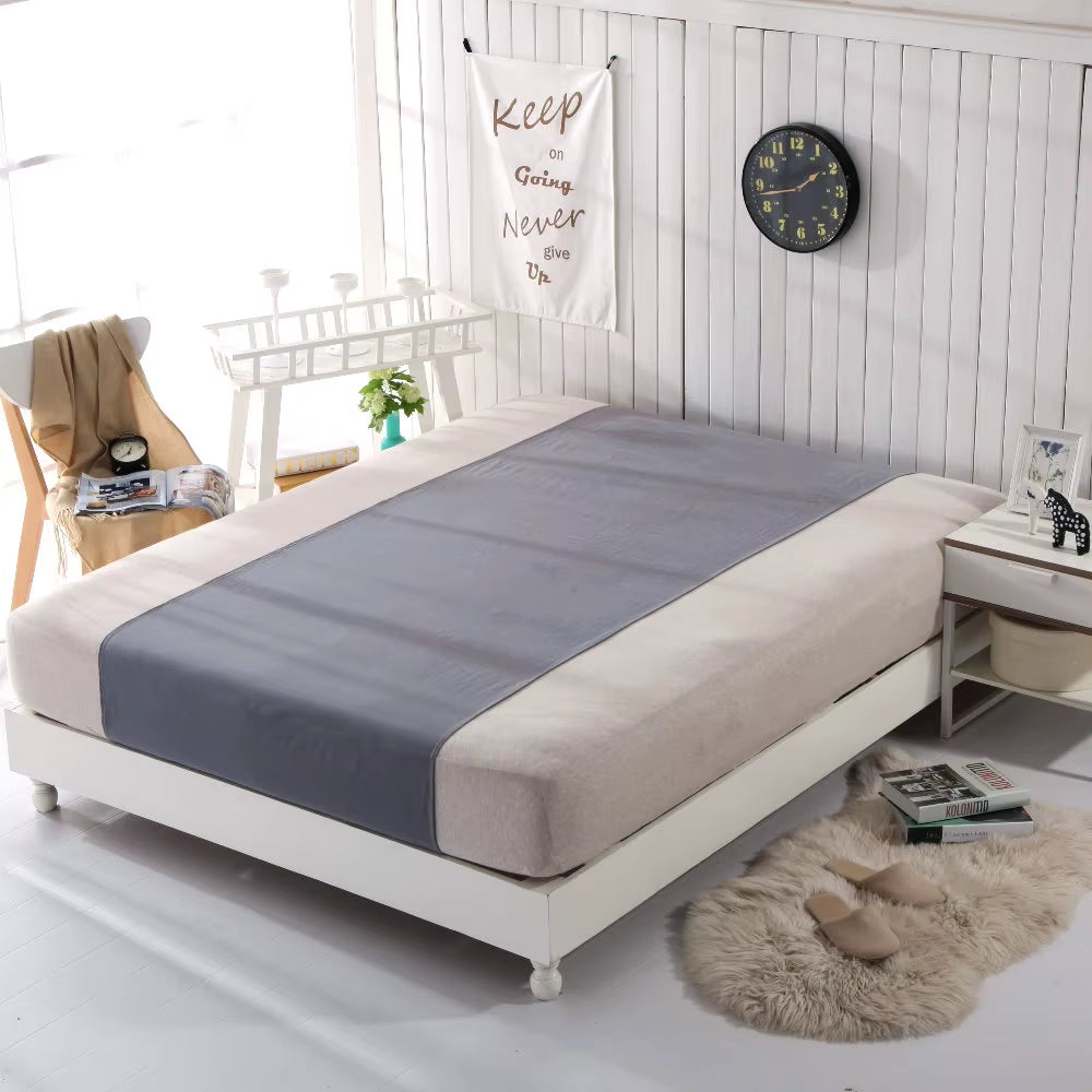 Good for Sleeping Grounded Half Bed Sheet 90*265Cm with Grounding Connection Cord - Silver Antimicrobial Conductive