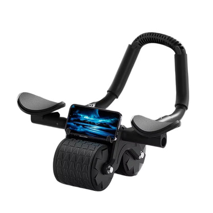 Elbow Support Automatic Rebound Abdominal Wheel Core Muscle Ab Trainer with Counter Display Fitness Exercise Roller Wheel