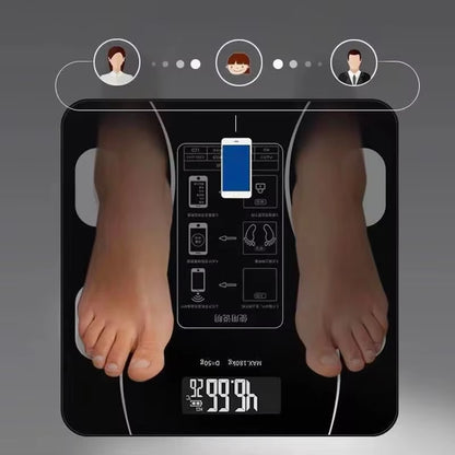 Intelligent Body Fat Scale Charging Electronic Weighing Scale Household Scale Bluetooth Adult Fat Scale Weigh