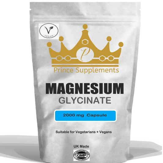 MAGNESIUM GLYCINATE CAPSULES 2000MG 30-1000 FATIGUE, BONE HEALTH, MUSCLE