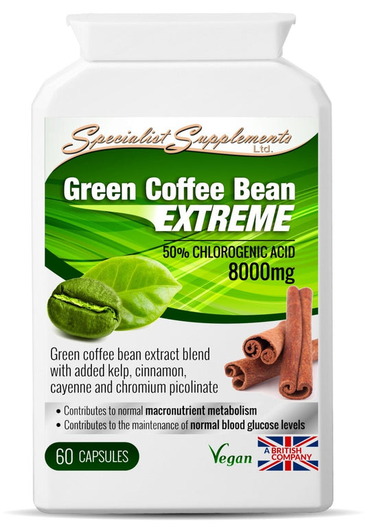 Green Coffee Bean EXTREME X 60 Veg-Caps; Weight Loss; Specialist Supplements