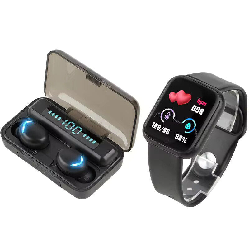 Smart Watch and Earbud Set (2 in 1), Heart Rate, Blood Pressure Monitoring, UK